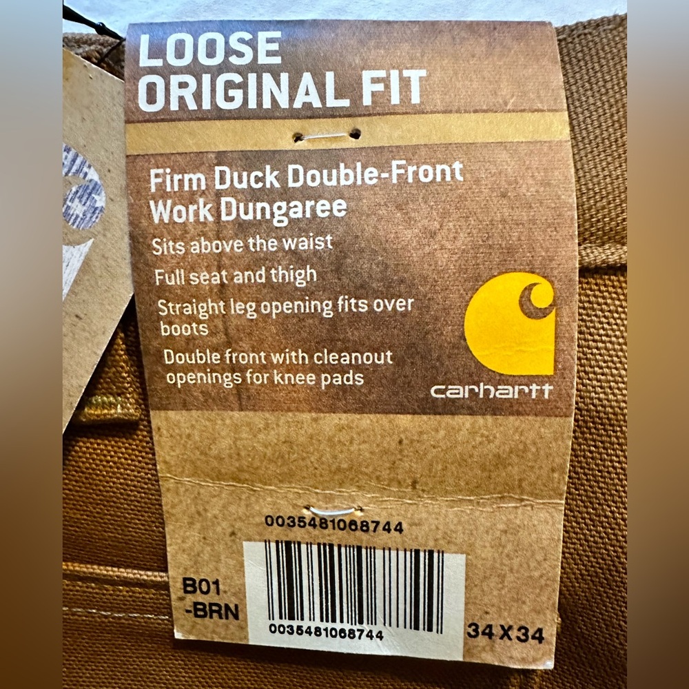 Carhartt Dungarees. 5 pairs. See description about stains.